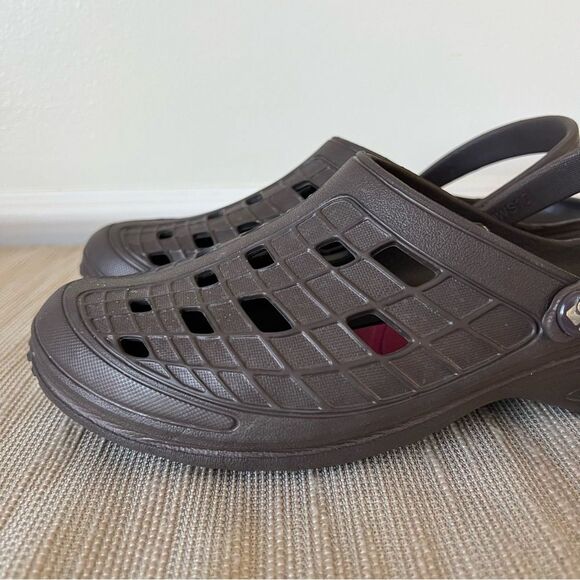 Women’s CLOGGENS brown Sz 10 waterproof clogs COMFY! - Picture 11 of 13